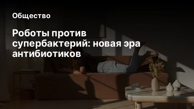 Роботы против супербактерий: новая эра антибиотиков