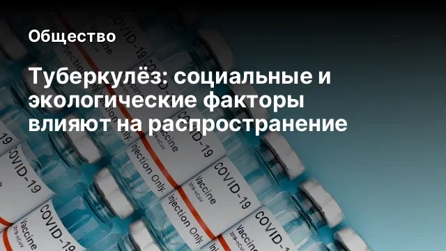 Туберкулёз: социальные и экологические факторы влияют на распространение