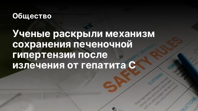 Ученые раскрыли механизм сохранения печеночной гипертензии после излечения от гепатита С