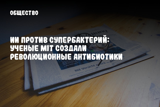 ИИ против супербактерий: Ученые MIT создали революционные антибиотики